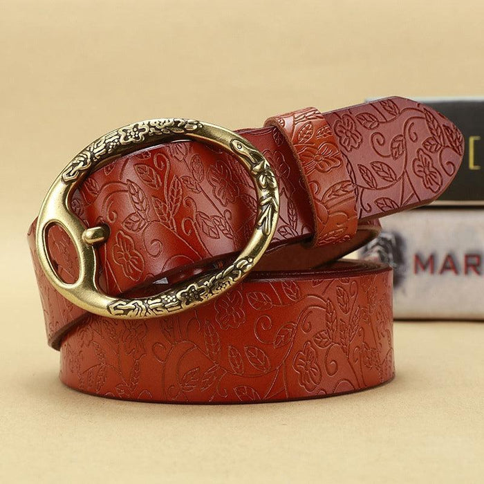 Bohemian Look Leather Belt For Women, Itotia Model