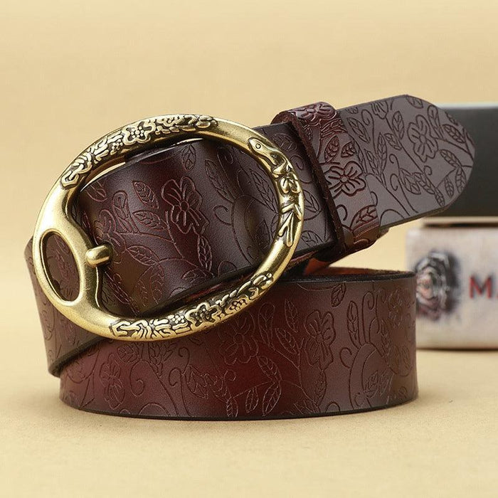 Bohemian Look Leather Belt For Women, Itotia Model