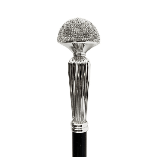 Luxurious walking cane with Swarovski crystal handle