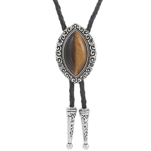 Brown Bolo Tie - Artynov | Unique Handmade Accessories