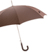 Brown Gentleman Umbrella with Brown Leather Handle