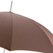 Brown Gentleman Umbrella with Brown Leather Handle