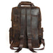 Brown Genuine Leather 15.6 Inch Travel Backpack 20 to 35 Litre