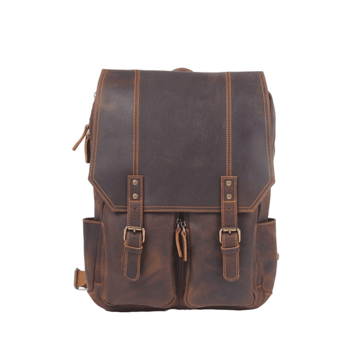 Brown High-Quality Vintage Design Leather Backpack - Artynov | Unique Handmade Accessories