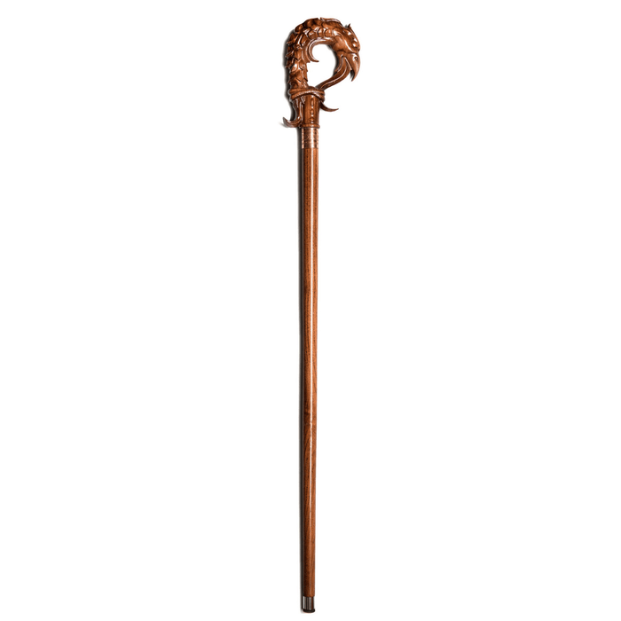 Brown Phoenix Walking Cane, Design Wooden Stick