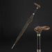 Brown Umbrella with Rabbit Handle with Acetate Handle