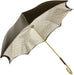 Brown Umbrella With Rhombus Pattern Interior