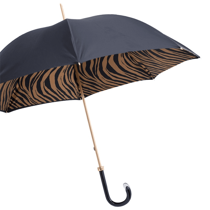 Brown Zebra Print High-Quality Umbrella Unique Design