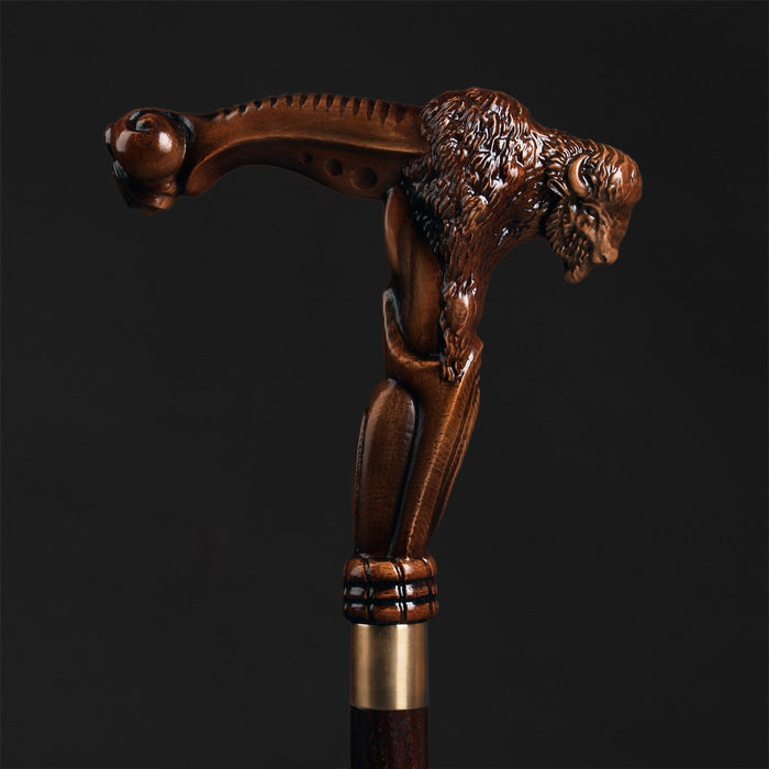 Buffalo Walking Stick, Wooden Walking Cane - Design Canes