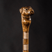 Bulldog Walking Stick, Walking Cane Hand Carved Handmade