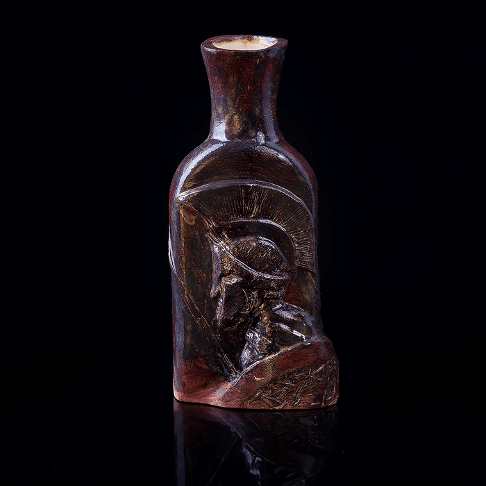 Burgundy Sparta Art Deco Vase Bottle - Hoplite Bottle Wine