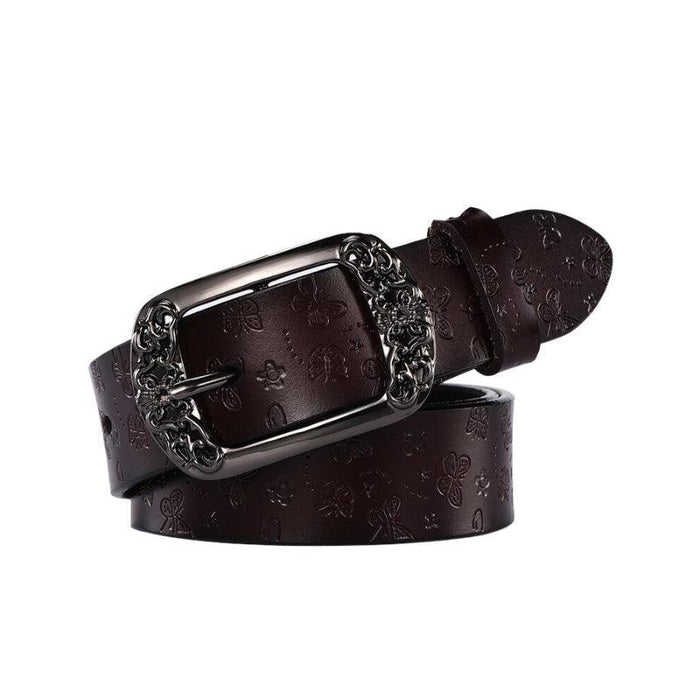 Butterflies Leather Belt For Women, Jasmine Model