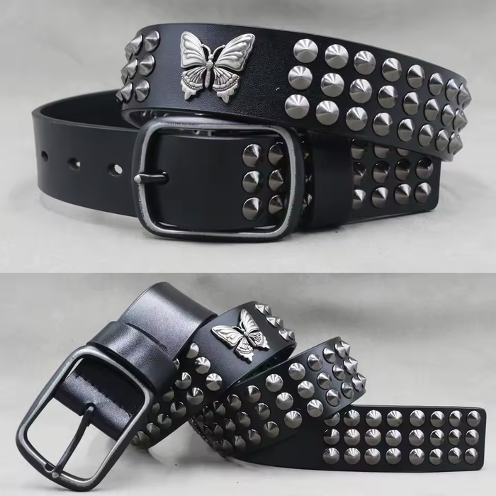 butterfly leather belt