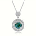 Golden Plated 925 Sterling Silver 6.2g Pendant with 2 Carat Moissanite