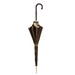 Tiger Stripe Leather Handle Brown Umbrella