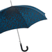 Camouflage Navy Umbrella with Black Leather Handle