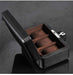 Carbon Fiber Watch Box with Lock, Holder for 3 Watches