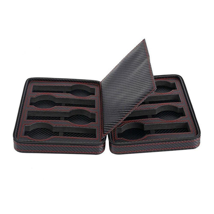 Carbon Fiber Watch Case with 8 Slots for Watch Storage