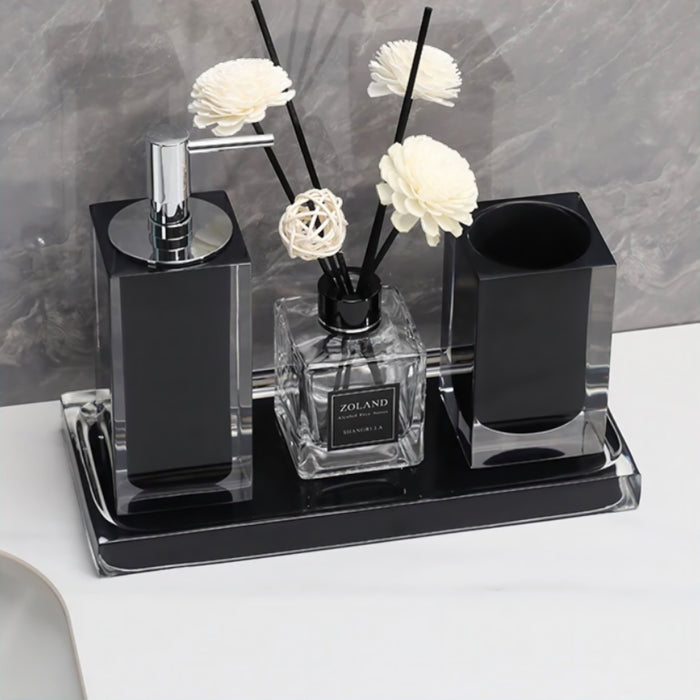 Carlo Glass Bathroom Set – Elegant, Durable & Available in 2 Colors