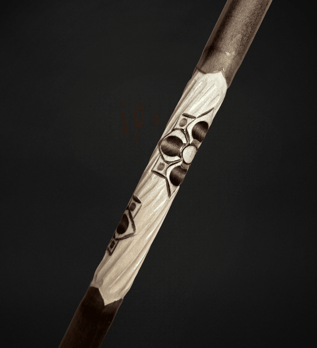 Carve Wild Hare Rabbit Head Walking Cane Handcrafted