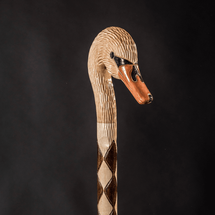 Stylish Goose Walking Cane Hand Carved - Handmade - Artynov | Unique Handmade Accessories