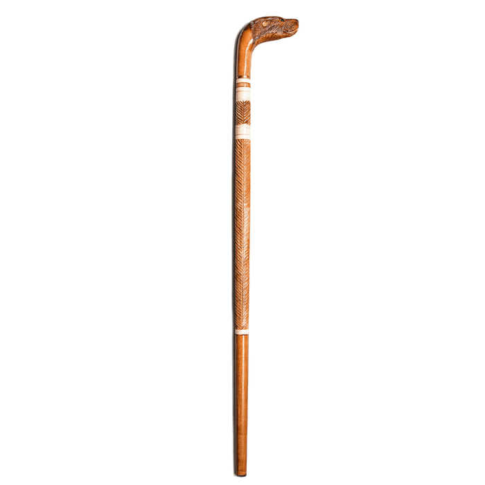 Otter Walking Stick, Walking Cane Hand Carved - Handmade