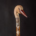 Unique hand-carved stork walking cane