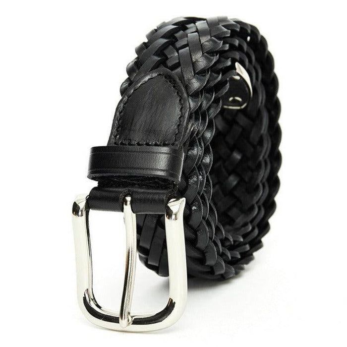 Casual Braided Leather Belt For Men, Tobiasz Model