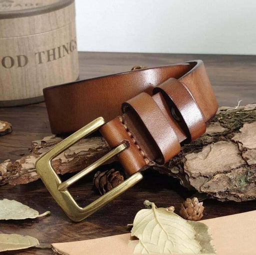 Casual Vintage Leather Belt For Men, Araziia Model