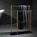 Elegant Marble Base Towel Holder with Durable Copper Rods