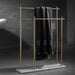 Elegant Marble Base Towel Holder with Durable Copper Rods
