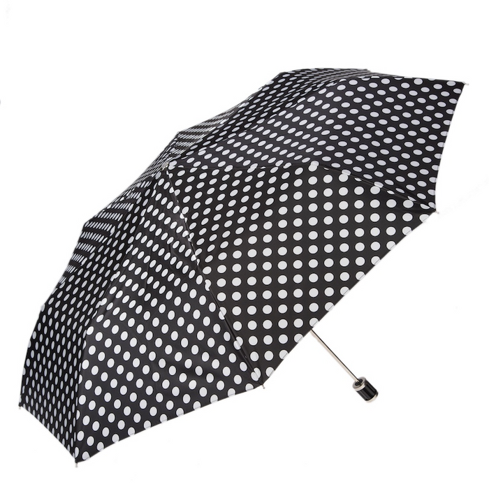 Modern B&W Polka Dots Chic Unique Folding Umbrella