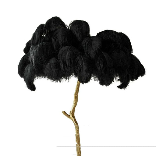 Elegant Feather-Inspired Floor Lamp with a Soft and Luxurious Design