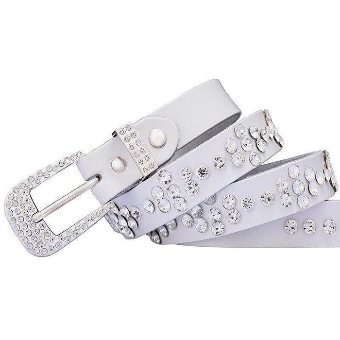 Patent leather belts for women