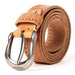 Leather belts for men with buckle