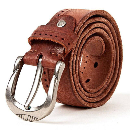 Durable leather belts for men