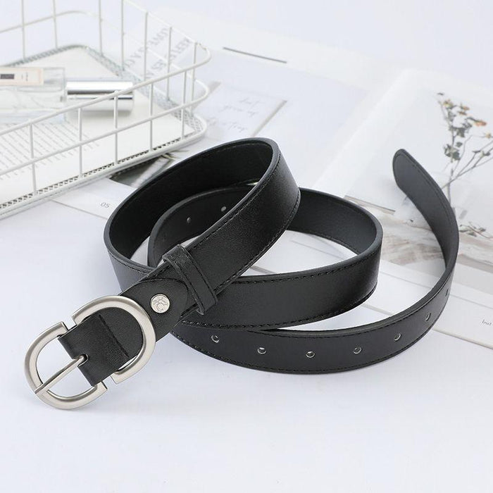 Ceinture classique pour femme à boucle double D, disponible en grande taille, modèle Jaelynn