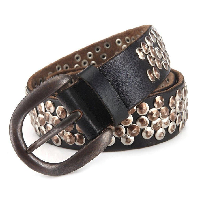 Unique Studded Leather Belt For Women, Andrea Model