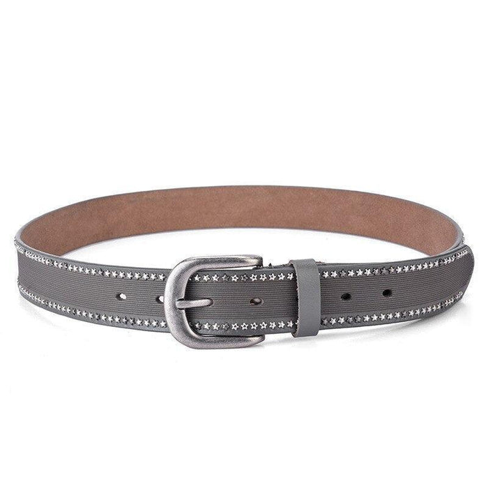 Studded Leather Belt For Women, Halaema Model