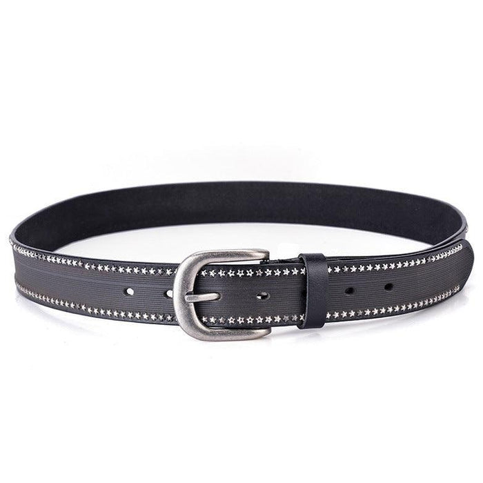 Studded Leather Belt For Women, Halaema Model