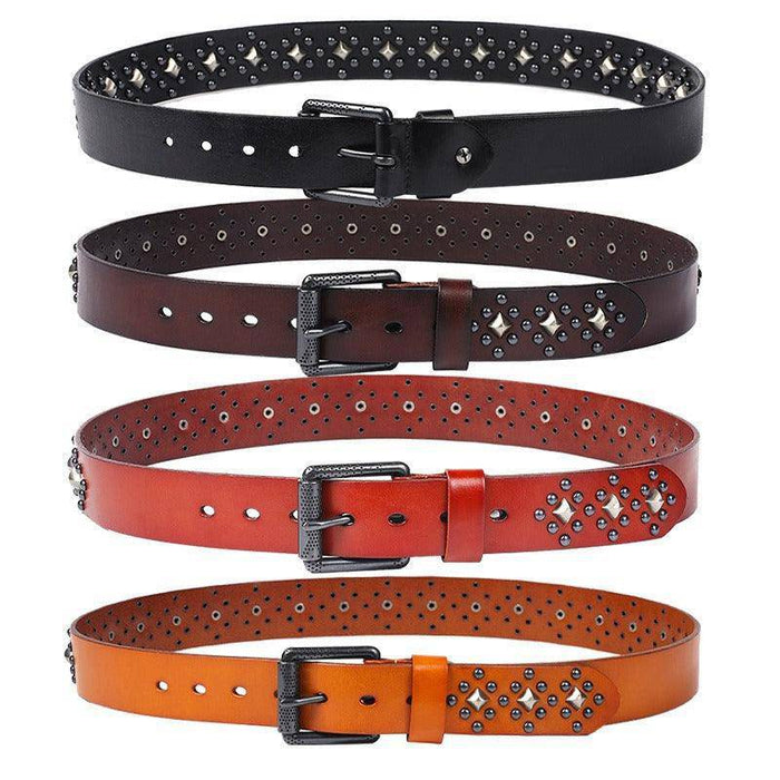 Designer leather belts for women