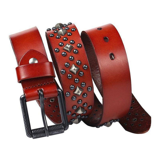 Formal leather belts for women