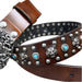 Leather belt made in USA