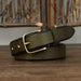 Leather Belt With Gold Buckle For Woman, Meena Model