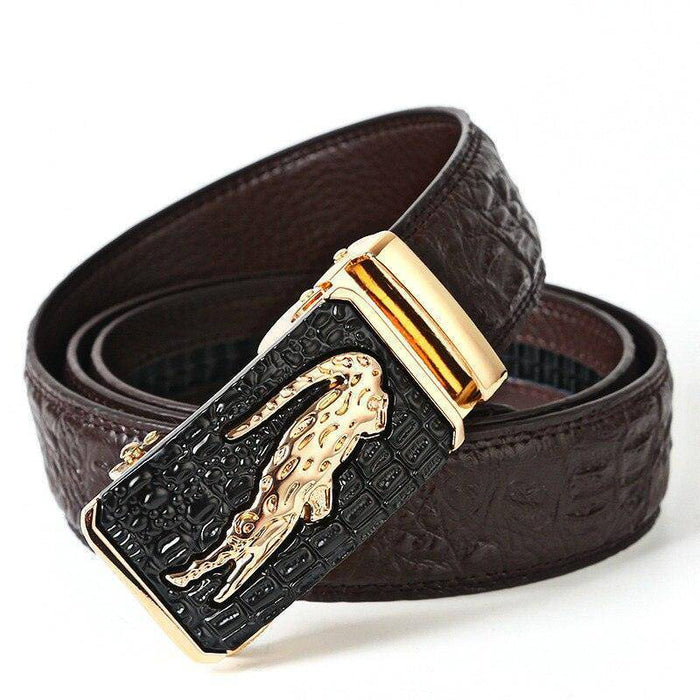 Durable leather belts for men