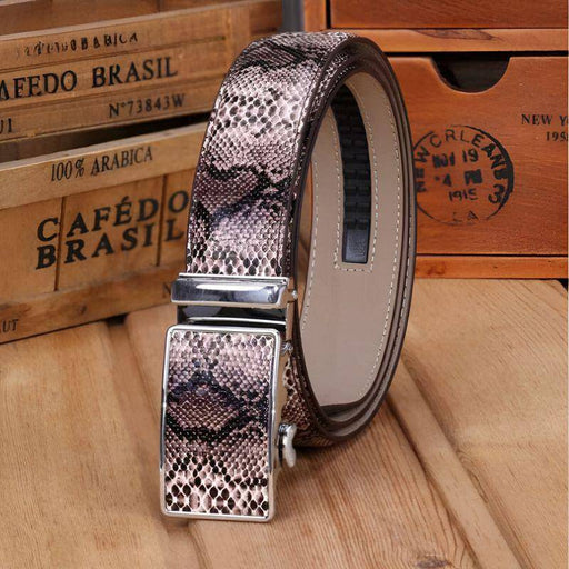 Leather belts for men with buckle