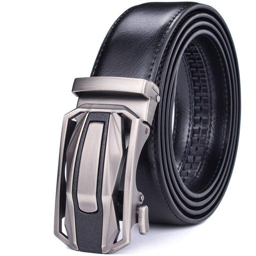 Leather belts for men with buckle