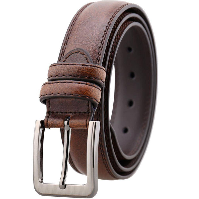 Brown leather belts for men