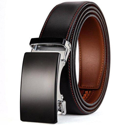 Leather belts for men with buckle