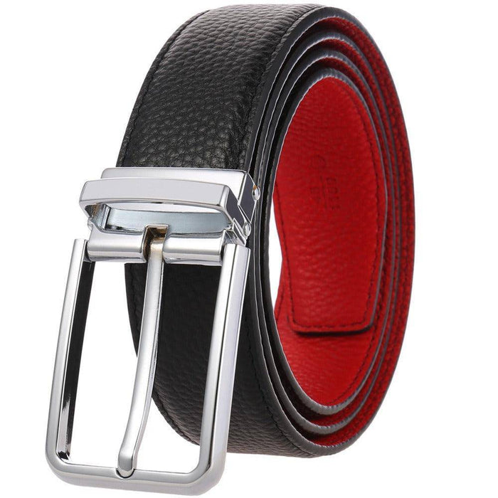 Leather belts for men with buckle